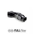 Full Flow PTFE Hose End Fitting 45 Degree AN-8