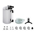 Mishimoto Aluminum Oil Catch Can - Large Silver