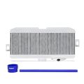 Mishimoto Subaru WRX STI Top Mount Intercooler Kit 2008+ Silver w/ Blue Hoses
