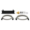 Mishimoto Universal 10 Row Thermostatic Oil Cooler Kit Black