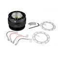 JRspec steering wheel quick release hub Černá