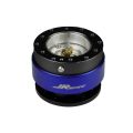 JRspec steering wheel quick release hub Modrá