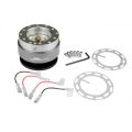 JRspec steering wheel quick release hub Srebrny