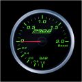 Wskaźnik Pro G Race Series 2 RS, doładowania Boost 2 Bar GREEN 52mm