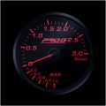Ukazatel Pro G Race Series RC, přeplnění Boost 3 Bar RED 52mm