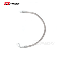 Pulsar PSR Universal Performance Turbo Oil Feed Line 4AN - 4AN 90 Degree Straight Steel Braided 43cm-1