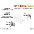 081252B: Vložky zadního držáku motoru Honda Civic-2