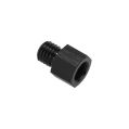 1/8 NPT Female to M10x1.0 Metri Male Oil Fuel Pressure Sensor Pump Adapter Černá-1