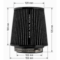 Kuželový vzduchový filtr FMIC.Pro délka 100mm montážní průměr 102mm Modrý-6