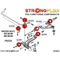 106126B: Polyuretanová sada předního zavěšení Mazda MX-5 NA-2
