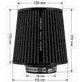 Vzduchový kuželový filtr FMIC.Pro délka 175mm montážní průměr 76mm černý-7