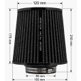 Vzduchový kuželový filtr FMIC.Pro délka 175mm montážní průměr 89mm Modrý-6