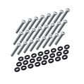 Nuke Performance 24 bolts and nylon washers for CFC Unit flange, 1/4-28 UNF x 3/4-1