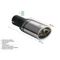 Univerzální koncovka tlumiče výfuku oválná 95×65mm délka 120mm montážní průměr 50mm-2