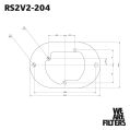 Ramair pěnový vzduchový filtr karburátoru se základnou Pierburg 2B2 2B4 2B5 40mm-5