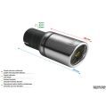 Univerzální koncovka tlumiče výfuku kulatá 70mm délka 120mm montážní průměr 45mm-2