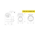 Pulsar PSR New Generation Wastegate 60mm V-Band External Wastegate Silver-5