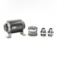 DeatschWerks In-Line Fuel Filter Kit -8AN 5 Micron 70mm-1
