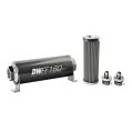 DeatschWerks In-Line Fuel Filter Kit -6AN 100Micron 160mm-1