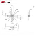 Pulsar PSR Turbo Water Cooling Fitting Kit -6AN-3