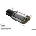 Univerzální koncovka tlumiče výfuku oválná 95×65mm délka 120mm montážní průměr 50mm-2
