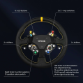 SIMSONN kožený volant s karbonovou nábou pro simracingový simulátor Simracing Simulator-2