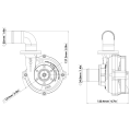 Davies Craig DC8006 EWP80 Alloy Flange Kit externí elektrické vodní čerpadlo 12V-2