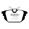 DP1214 Brake Pads ULTIMAX2 EBC Brakes for Alfa Romeo 145 146 155 GTV Spider Fiat Barchetta Bravo Coupe Marea Marea Weekend Punto Lancia Delta Delta LS-2