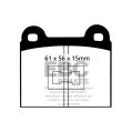 DP174 Brake Pads ULTIMAX2 EBC Brakes for Audi 50 80 Volkswagen 412 1600 Type 3 Derby Golf Mk1 Jetta Mk1 Passat B1 Passat B1 Estate Polo 86 Polo 86C Scirocco Mk1 80 GT 80 GTE Golf Mk1 GTi-2