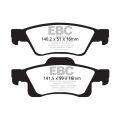 DP61872 Brake Pads GREENSTUFF EBC Brakes for Dodge USA Durango Jeep Grand Cherokee Dodge Durango Jeep Grand Cherokee Grand Cherokee WK-2