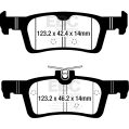 DP52319NDX Brake Pads BLUESTUFF NDX EBC Brakes for Ford Fiesta Mk8 ST-5