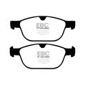 DP42018R Brake Pads YELLOWSTUFF EBC Brakes for Volvo XC60 XC60 T5 XC60 T6 XC60 D3 XC60 D4 XC90 1st Gen Volvo XC60 XC90 XC60 D5-2