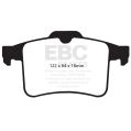 DP42059R Brake Pads YELLOWSTUFF EBC Brakes for Jaguar XF X250 XFR X250 XF Sportbrake XJ XJR XKR Jaguar XF XFR XFR-S XJ XKR XKR-S XFRS X250 XKRS-2