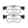 DP42155R Brake Pads YELLOWSTUFF EBC Brakes for BMW 1 Series F20 114 1 Series F20 116 1 Series F20 118 1 Series F21 114 1 Series F21 116 1 Series F21 118 1 Series xDrive F21 118 2 Series F22 Coupe 218 2 Series F23 Convertible 218-2