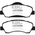 DPX2177 Brake Pads ULTIMAX2 EBC Brakes for Citroen C4 Cactus Peugeot 301 308 SW Mk2 CElysee 308-2