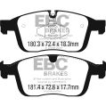 DP62296 Brake Pads GREENSTUFF EBC Brakes for Volvo XC60 T5 XC60 T6 XC60 D3 XC60 D4 XC60 D5-2