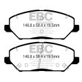DPX2362 Brake Pads ULTIMAX2 EBC Brakes for Hyundai KIA Ceed CD ProCeed CD XCeed i30 PD-2