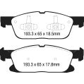 DP43046R Brake Pads YELLOWSTUFF EBC Brakes for Ford Edge Galaxy Mk3 Ford Edge Fusion LINCOLN MKX Nautilus SMax Mk2-2