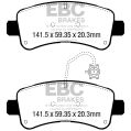 DPX3060 Brake Pads ULTIMAX2 EBC Brakes for Citroen COMMERCIAL Jumper 35 Fiat COMMERCIAL Ducato 35 Peugeot COMMERCIAL Boxer 335 Jumper Relay Relay 35 Ducato Opel Movano VAUXHALL COMMERCIAL Movano-2