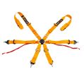 DriftShop 6 Point Harness Orange FIA Approved 8853-1