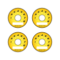 Ecumaster Rotary Switch 8pos Gauge Faces Yellow Y01-1