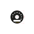 Ecumaster Rotary Switch 8pos Gauge Faces Black B01-3