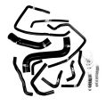 Silikon hadice chladiče Kit FMIC.EU pro Subaru Impreza WRX STI GD GB GG EJ20 2.0 2000-2007 - Černý-1