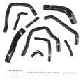 Silikon hadice chladiče Kit FMIC.EU pro Toyota Land Cruiser HDJ80 - Černý-1