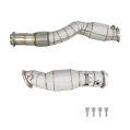 Downpipe FMIC.Pro BMW M2 M3 M4 G87 G20 G80 S58 B30 2020+ catalyst with heat shield-1
