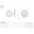Ventilátor FMIC.Pro 7.5“ SUPER SLIM 130W tlačný -8
