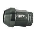 Hliníkové matice FMIC.Pro M14 x 1,25 šedá (Gun metal) kuželový průchozí otvor-3