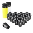 Hliníkové matice kol FMIC.Pro M12x1,5 Black 20 ks kuželových průchozích dílů-2