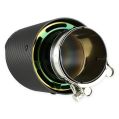 Nerezová koncovka výfuku FMIC.Pro Typ II matný karbon černá průměr 89mm vstup 60mm-3