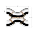 Svařovaná nerezová ocel 304 X-Pipe FMIC.Pro 57mm-2